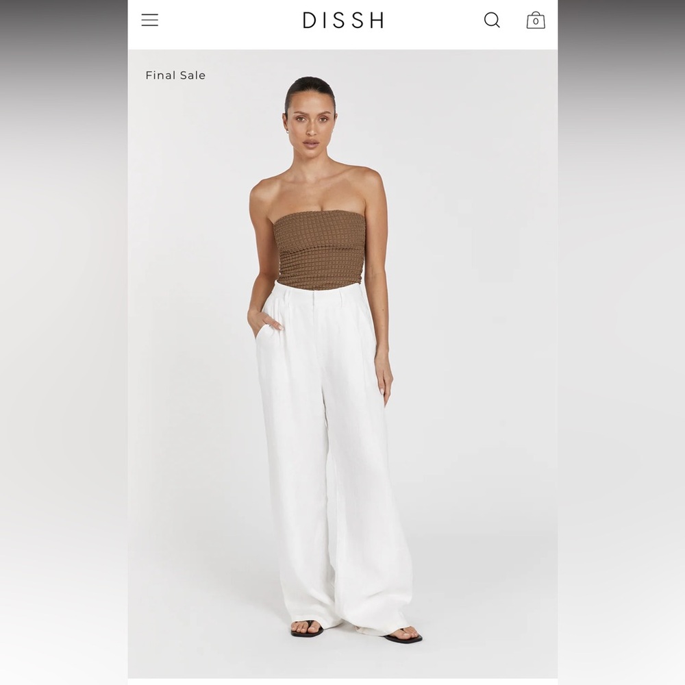 DISSH ALEX LATTE BANDEAU TOP